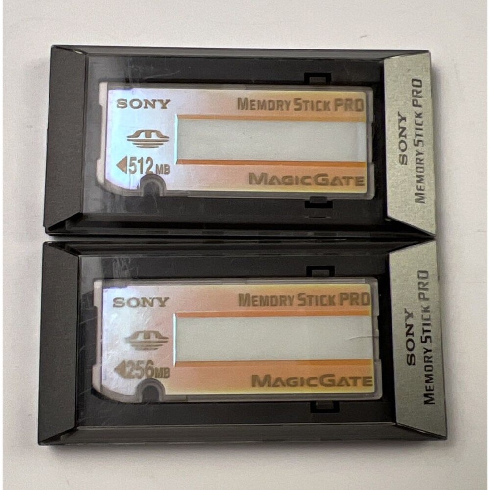Genuine Sony 512 MB AND 256 MD Memory Sticks PRO MagicGate